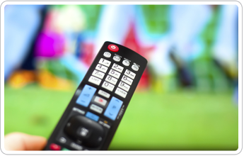 TV and Remote Control in Tampa, FL